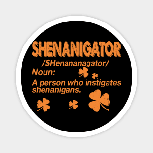 Shamrock Shenanigator Definition Noun Costume Gift Magnet